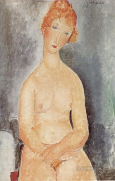 Desnudo sentado 1918 Amedeo Modigliani Pinturas al óleo